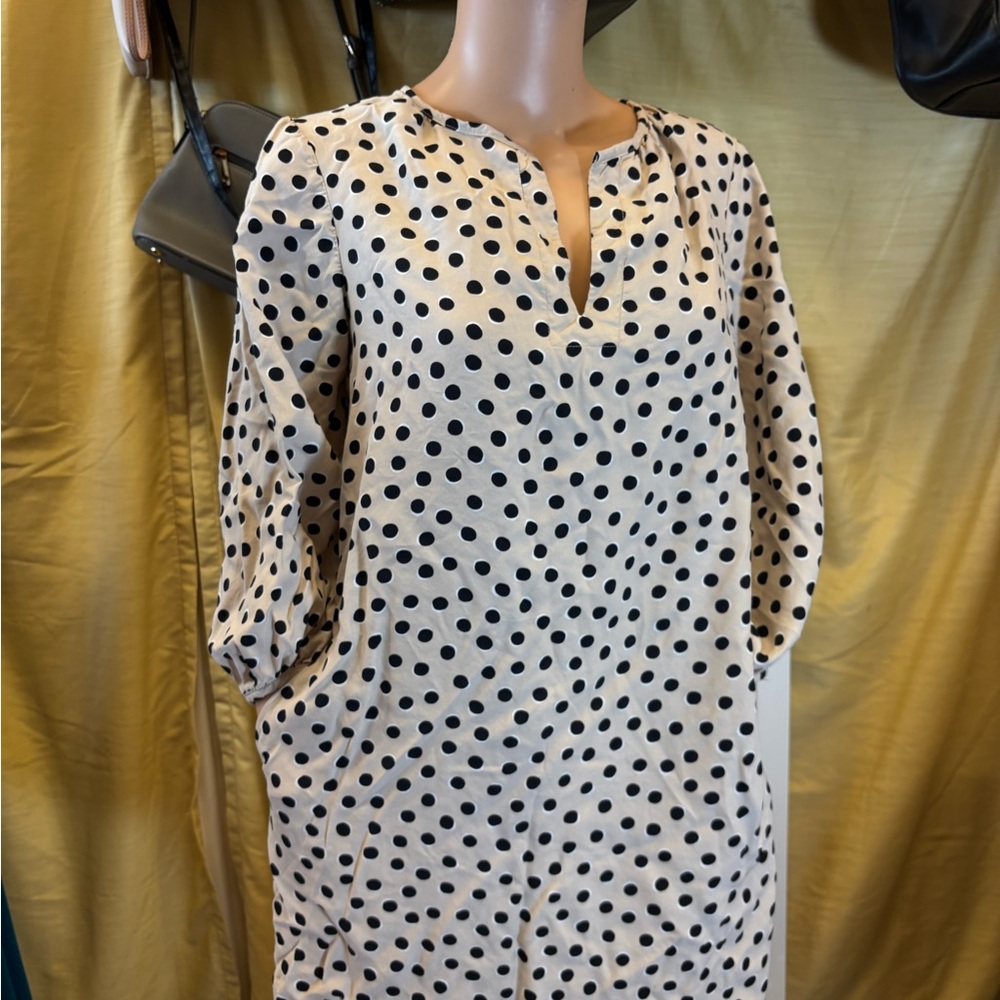 Ann Taylor Black and White‎ Polka Dot Dress